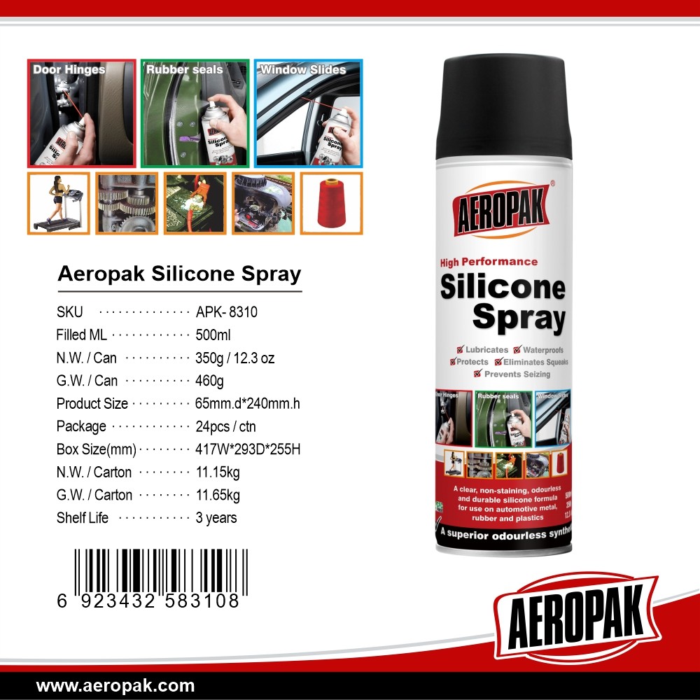 Spray de óleo de silicone